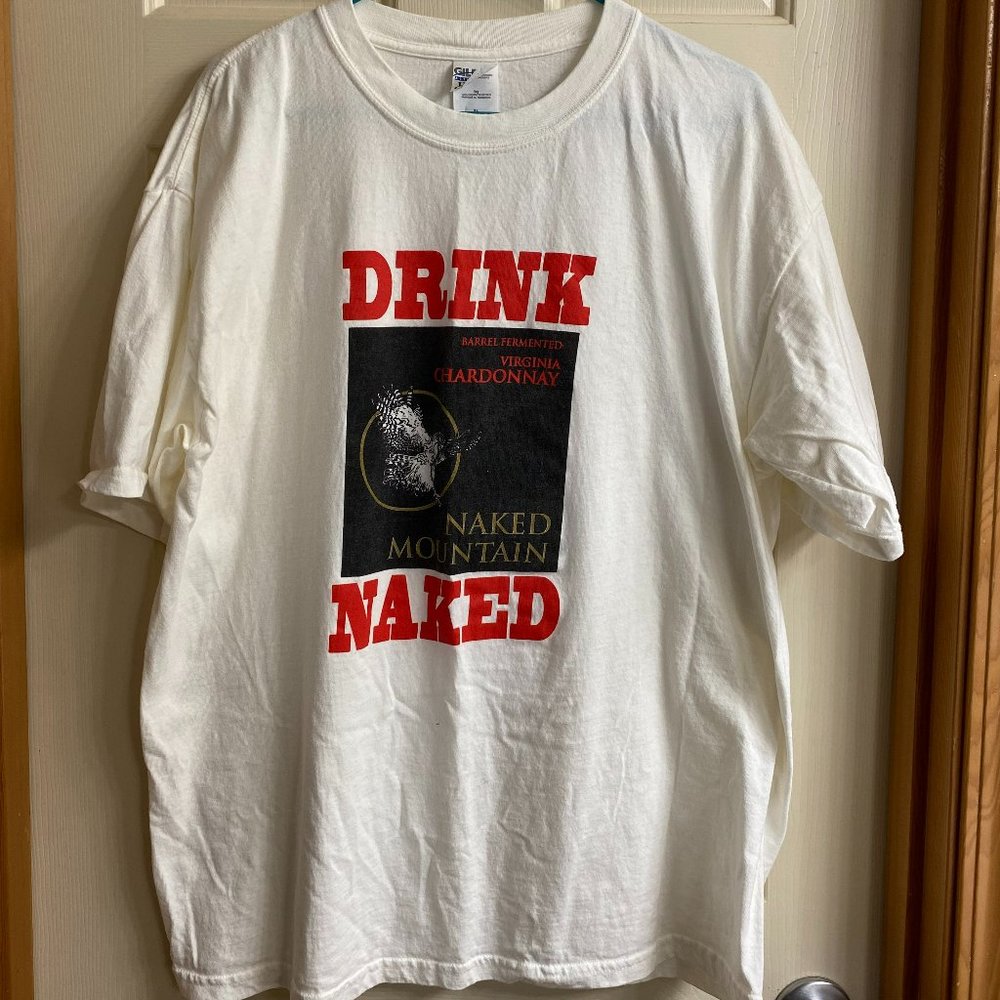 Drink Naked - Naked Mountain Winery t-shirt